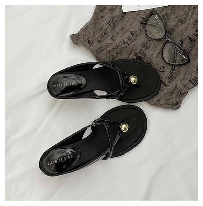 Women's Slippers Heeled Sandals Casual Flip Flops Shoes Woman 2025 Trend Summer Shallow Dress Design Pumps Clip Toe Slides Mujer
