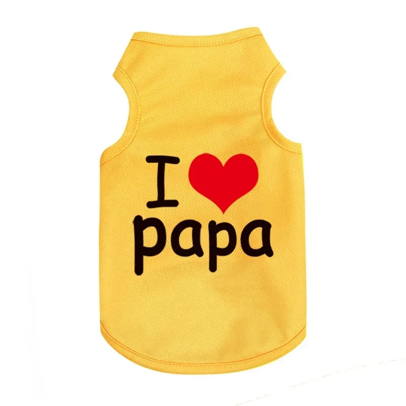 Dog Summer Vest Pet Comfort Breathable Vest Funky Fashionable Dog Apparel Summer Style Unleashed Airy Vests for Dogs and Cats