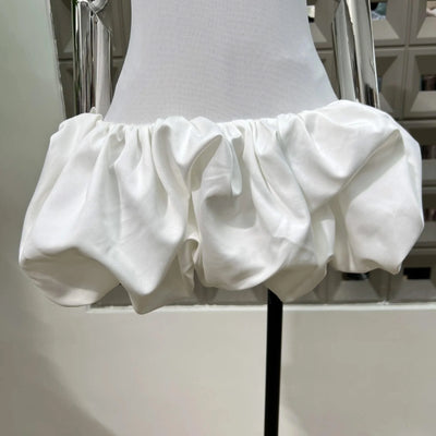 Women's Summer Dress Red Strapless High Waist Party Outfits Sexy Backless Evening Dresses Luxury Short Dress fashion prom gowns