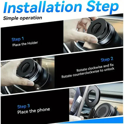 2025 New MagSafe Car Mount [ABS] Magnetic Phone Holder  Car with Strong Magnets 360 °   rotate and Adjustable Phone Car Mount