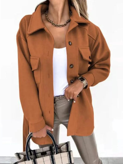 Women Fashion Jacket Thickened Windproof Thermal Coats Versatile Daily Wear
