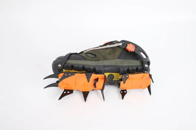 12 tooth professional crampons outdoor rock climbing ice fishing snow skid shoe cover mountaineering skid gear 12 teeth