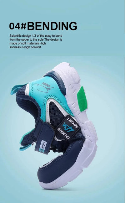 Children Casual Sports Shoes for Boys Breathable Summer Kids Hook&Loop Students Girls School Running Kids' Outdoor Sneakers