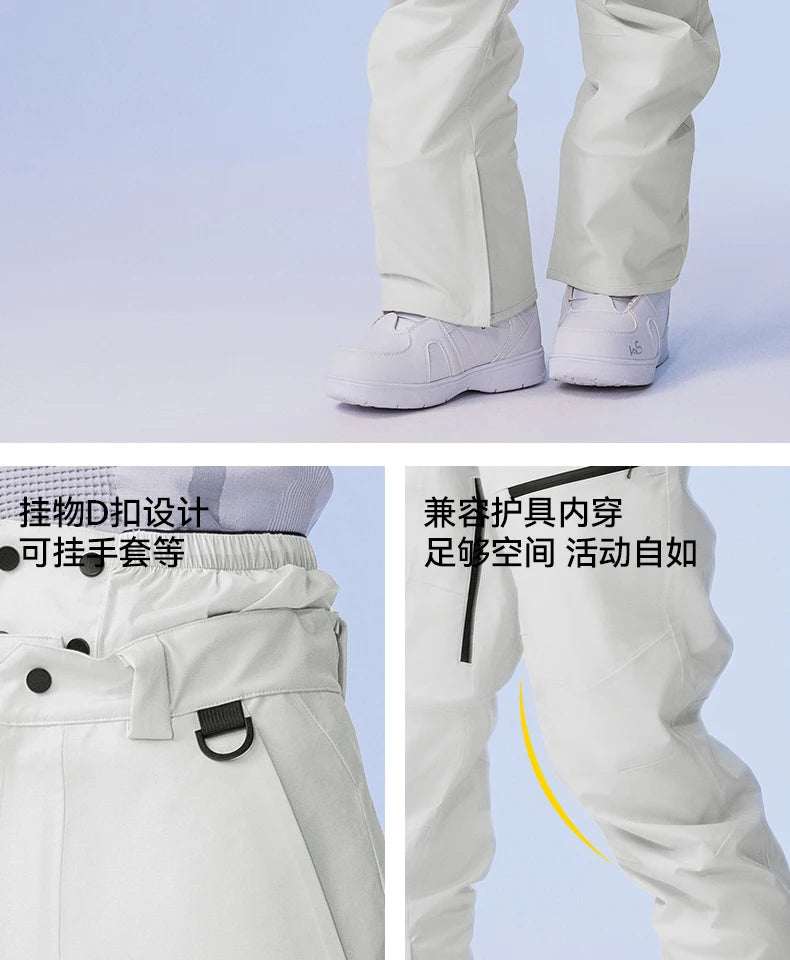 COPOZZ Winter Ski Pants Unisex Women Outdoor High Quality Windproof Waterproof Warm Snow Trousers Winter Ski Snowboarding Pants