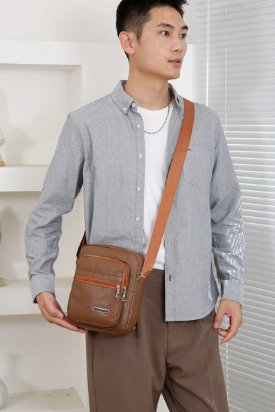 Men Nylon Shoulder Bag Messenger Bag Casual Waterproof Nylon Zipper Pocket Handbag Fashion Tote Travel Male Crossbody Bags