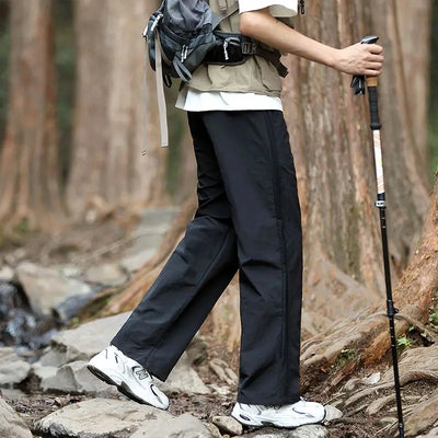 Men's Trousers 2025 Summe Fashion Thin Style Business Casual Pants Outdoor Stretch Breathable Straight Leg Loos Baggy Versatile