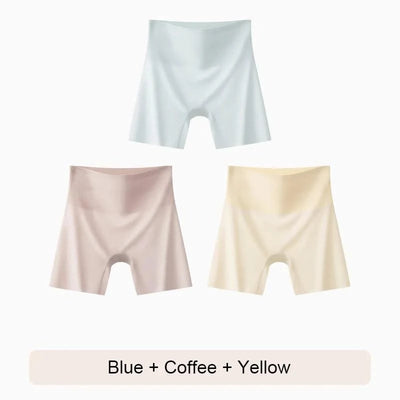 Female Boxer Shorts Plus Size Shorts Ice Silk Underwear for Women Women Seamless Panties Safety Short Pants Woman Girdle Brief
