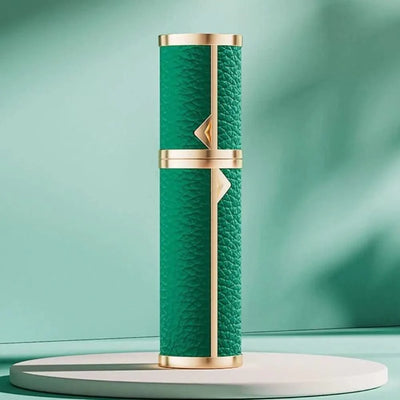 Luxury Bottom-filled Perfume Bottle Aluminum Self-pumping 5ml Real Leather Spray Bottle Cologne Moisturizer Fragrance