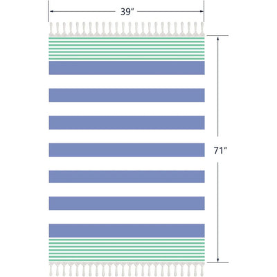 Turkish Beach Towels 39*7" Oversized  Quick Dry Sand Free  Bath  Pool Gym and Bathroom