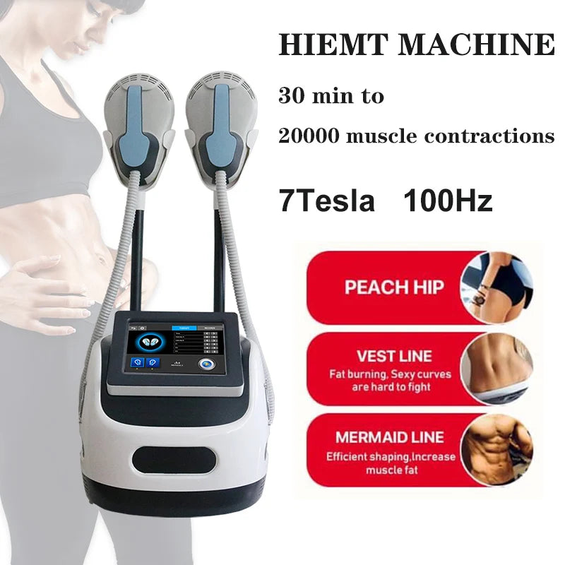 Portable Muscle Stimulation Body Sculpting Beauty Equipment Hot Sale RF HIEMT Machine Body Slimming Muscle Increase Device