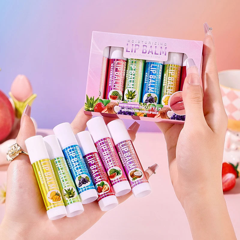 Fresh Fruit Lip Balm Lip Oil Moisturizing Clear Transparent Lipstick Long Lasting Hydrating Lipgloss Cosmetic Lip Gloss Base Gel
