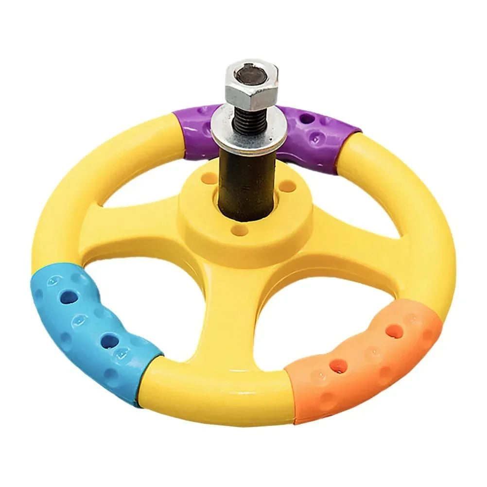 Durable Kids Toy Car Steering Wheel For Bumper Car Multicolor Universal With Screws Plastic Handle Gift Vocal Toys Electronic