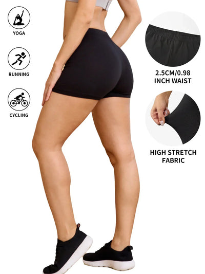 Biker Shorts For Women Super Soft No See Through Workout Yoga Running Cycling Push Up Gym Fitness Shorts Women's Activewear