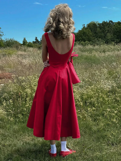 Dulzura Sexy Elegant Midi Dress Backless Solid Ruched Women Luxury Dresses Lady Evening Party Birthday Club Summer Y2K Clothes
