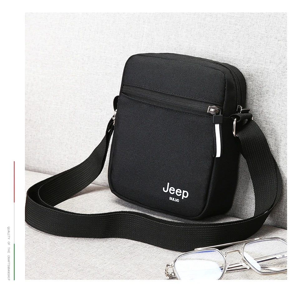 JEEP BULUO Men's Bags Crossbody Bag Messenger Waterproof Purse Nylon Zipper Shoulder Bag For Male Versatile Style