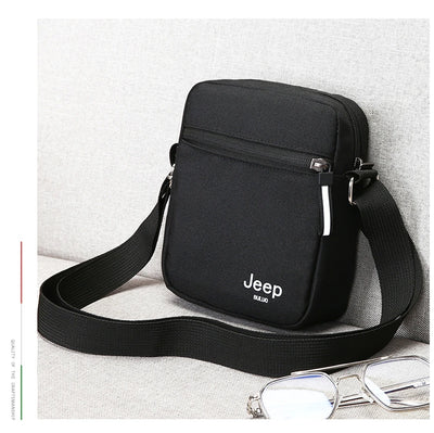 JEEP BULUO Men's Bags Crossbody Bag Messenger Waterproof Purse Nylon Zipper Shoulder Bag For Male Versatile Style