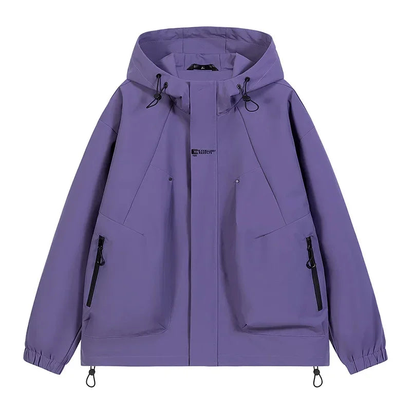 New Waterproof Hiking Jacket Women Windproof Sports Coat Hooded Windbreaker Jackets Men Outdoor Ride Climbing Running Jacket