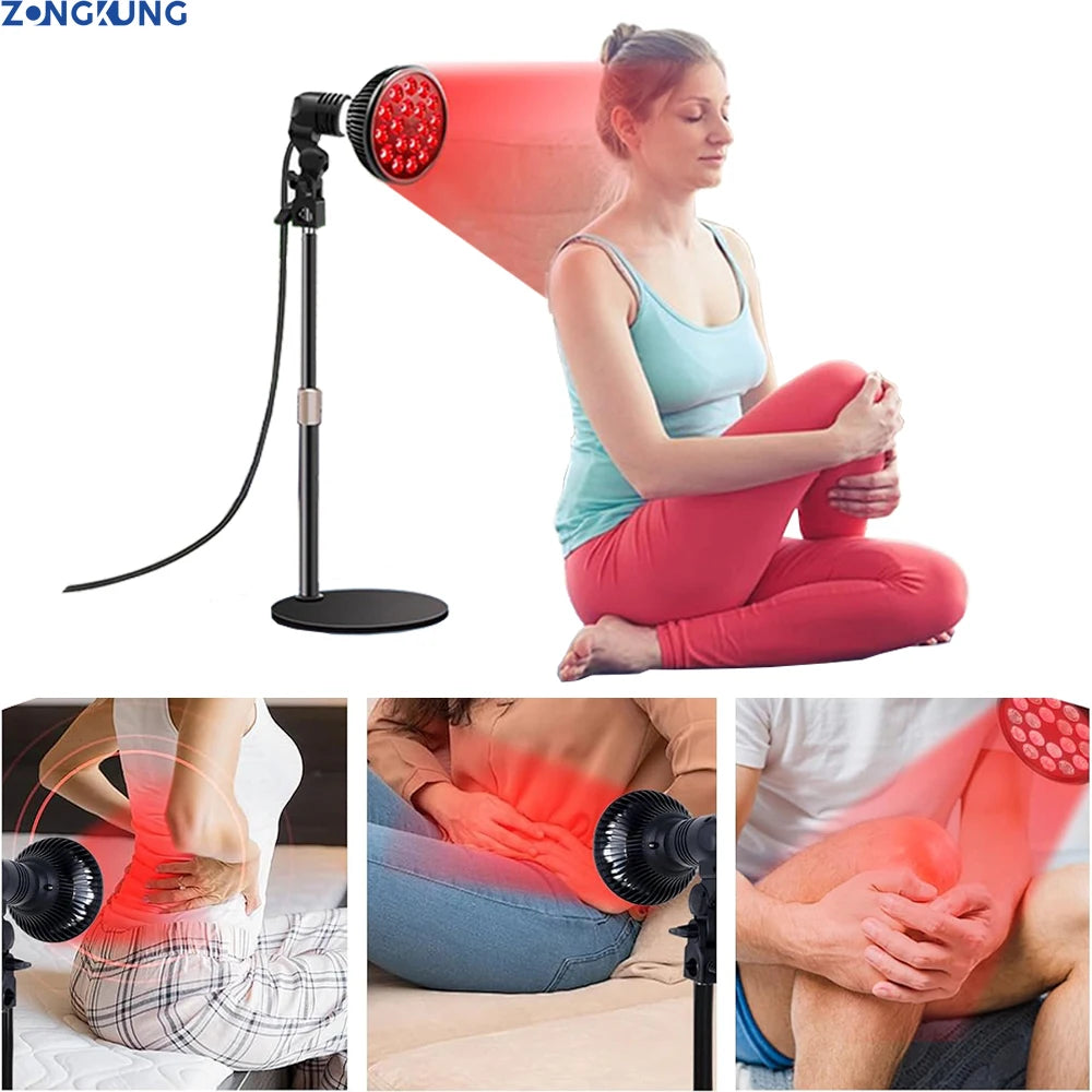 Red Light Therapy Lamp 54W 660nm&850nm Infrared Light Therapy Device for Face,Muscle Joint Pain Relief Skin Health Tools E26/E27