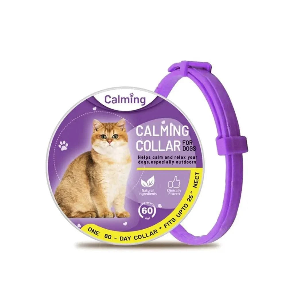 Pet Calming Collar for Dog Cat Waterproof  Adjustable Breakaway Pheromone Collar Reduce Stress Anxiety Relief Collar Pet Supply