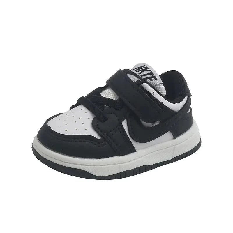 Children's Sports Shoes Boys'  Girls' Board Shoes Korean-style Boys' Baby Shoes White Sneakers Walking Shoes Comfortable  Daily