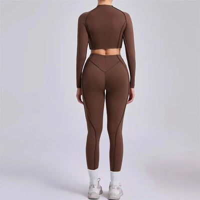 Women Nude Straps Yoga Sets Activewear