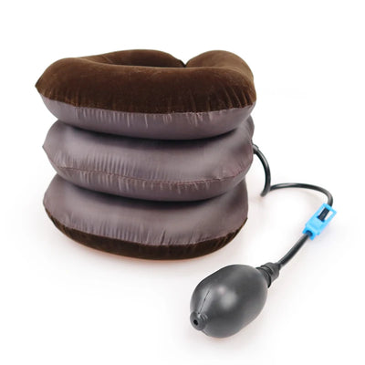 Neck Stretcher Inflatable Air Neck Traction Apparatus Device Soft Neck Cervical Collar Pillow Pain Relief Massage Relaxation