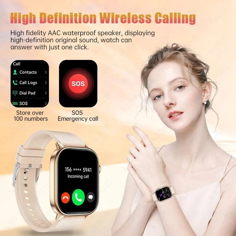LIGE GPS Trajectory Smart Watch Women 2.01" HD Screen Compass Bluetooth Call Heart Rate Blood Oxygen Men Smartwatches 2025 New