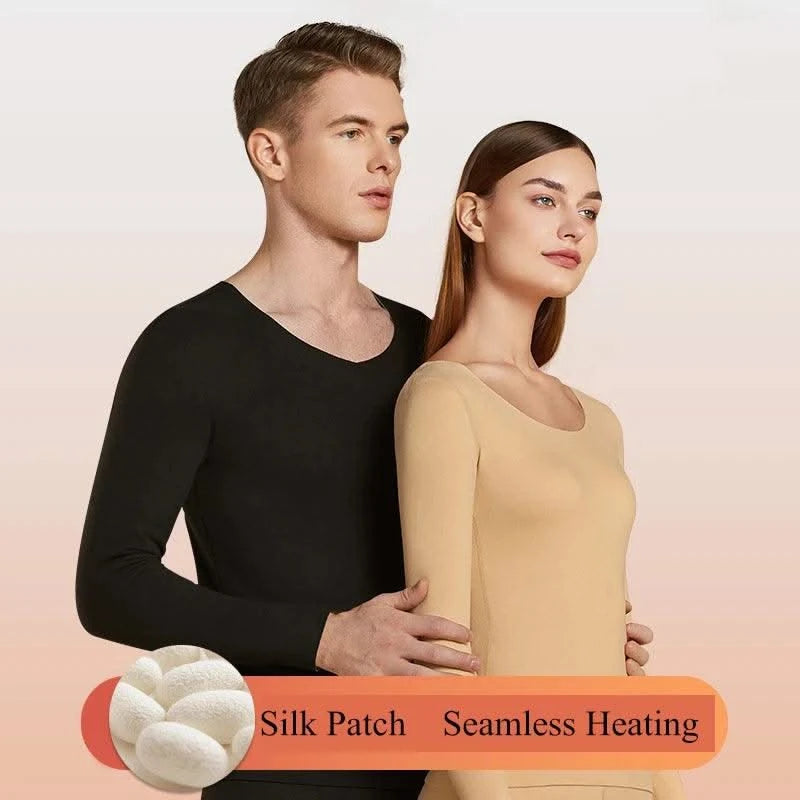 Women's Seamless Thermal Clothing Set 2 Pieces | Thick Double Layer Thermal Under Wear For Winter