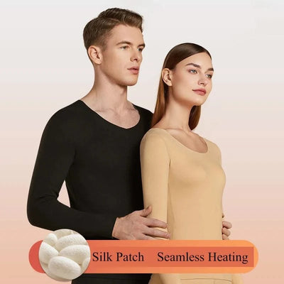 Women's Seamless Thermal Clothing Set 2 Pieces | Thick Double Layer Thermal Under Wear For Winter