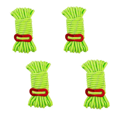 Camping Guylines Ropes for Tent Tarp,Climbing,Hiking Backpacking Outdoor Guy Lines Tent Cords Lightweight Camping Rope
