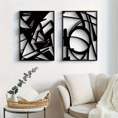 Abstract Metal Wall Art - Minimalist Single Line Decorative Sculpture. Modern Wall Decor for a Stylish Wall Art Display