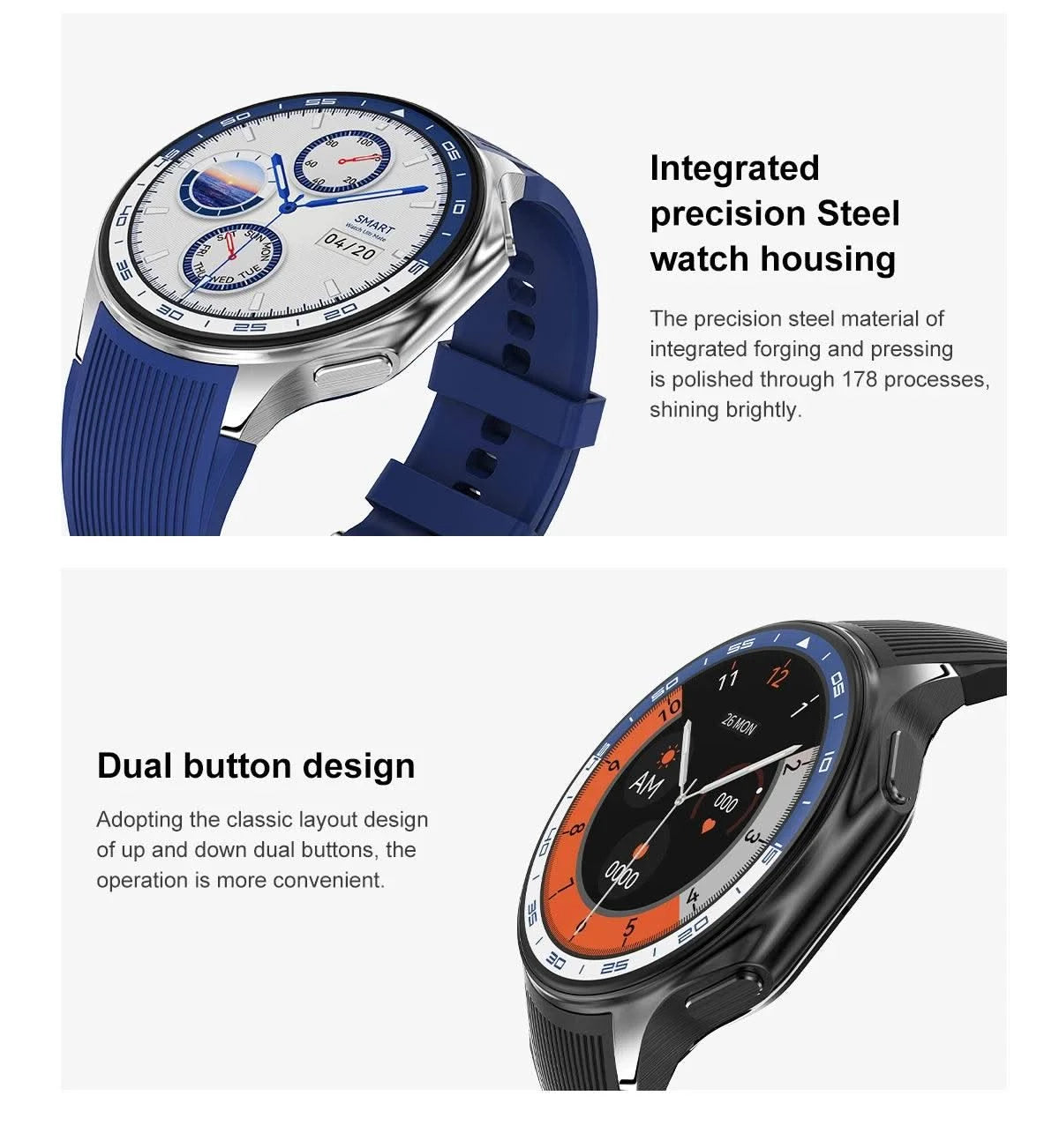 New for Oppo Watch X Men Smartwatch 32GB Extra large Memory 3D Mode MP3 MP4 Smart Watch GPS Sport Smartwatches Bluetooth calling
