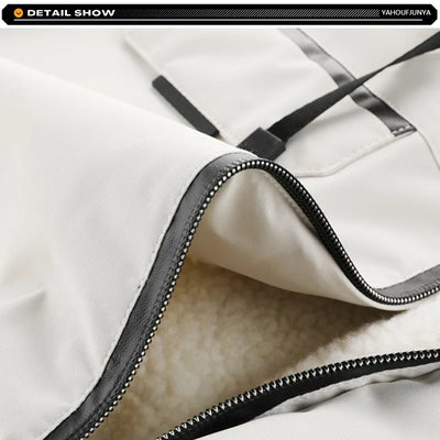 New Winter Men Outwear Fleece Warm Removable Hooded Hiking Jacket Men Outdoor Windproof Casual Fashion Jacket Coat Male Clothing