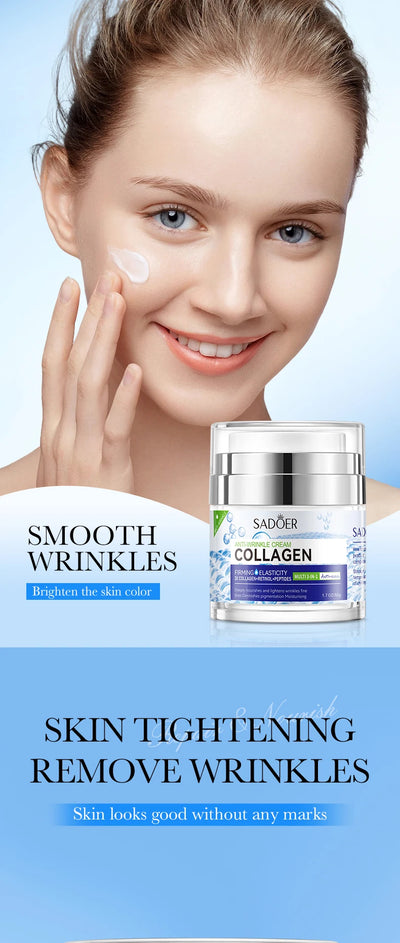 Collagen Face cream Moisturizing Anti-wrinkle nourishing Fade fine lines Smooth firm the skin Facial skin care