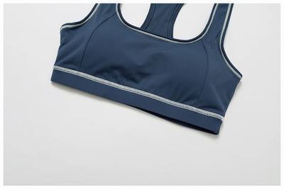 Yoga Bra Women Breathable Sports Bra Anti-Sweat Fitness Shockproof Crop Top Push Up Gym High Strength Workout Underwear