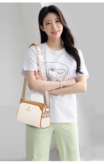 Luxury Handbags Women Bags Designer Crossbody Bags for Women Mother Soft Pu Leather Shoulder Purses Handbag Clutch 3 Layers Sac