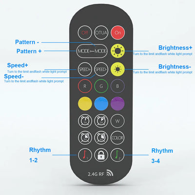 LED Light A Pair RGB Room Decor Abyss Lamp Bluetooth Ambient Night Light Desktop Mood Lighting for TV PC Gaming Backlight