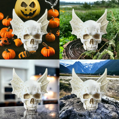Halloween Bats Skulls Ornament Home Desktop Decorative Supplies Festival Gifts Halloween Party Atmosphere Decorative Props