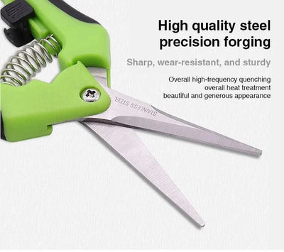 1 Set, Garden Scissors, Garden Pruning Shears, Non-slip Labor-saving Flower Branch Branch Shears, Fruit And Vegetable Shears, Fr - Elanique