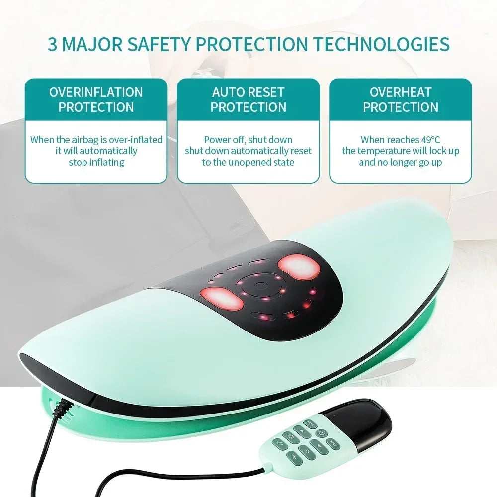 Electric Lumbar Traction Massager Adjustable Vibration Waist Massager Wa ist Spine Support Back Massage Machine Waist masajeador