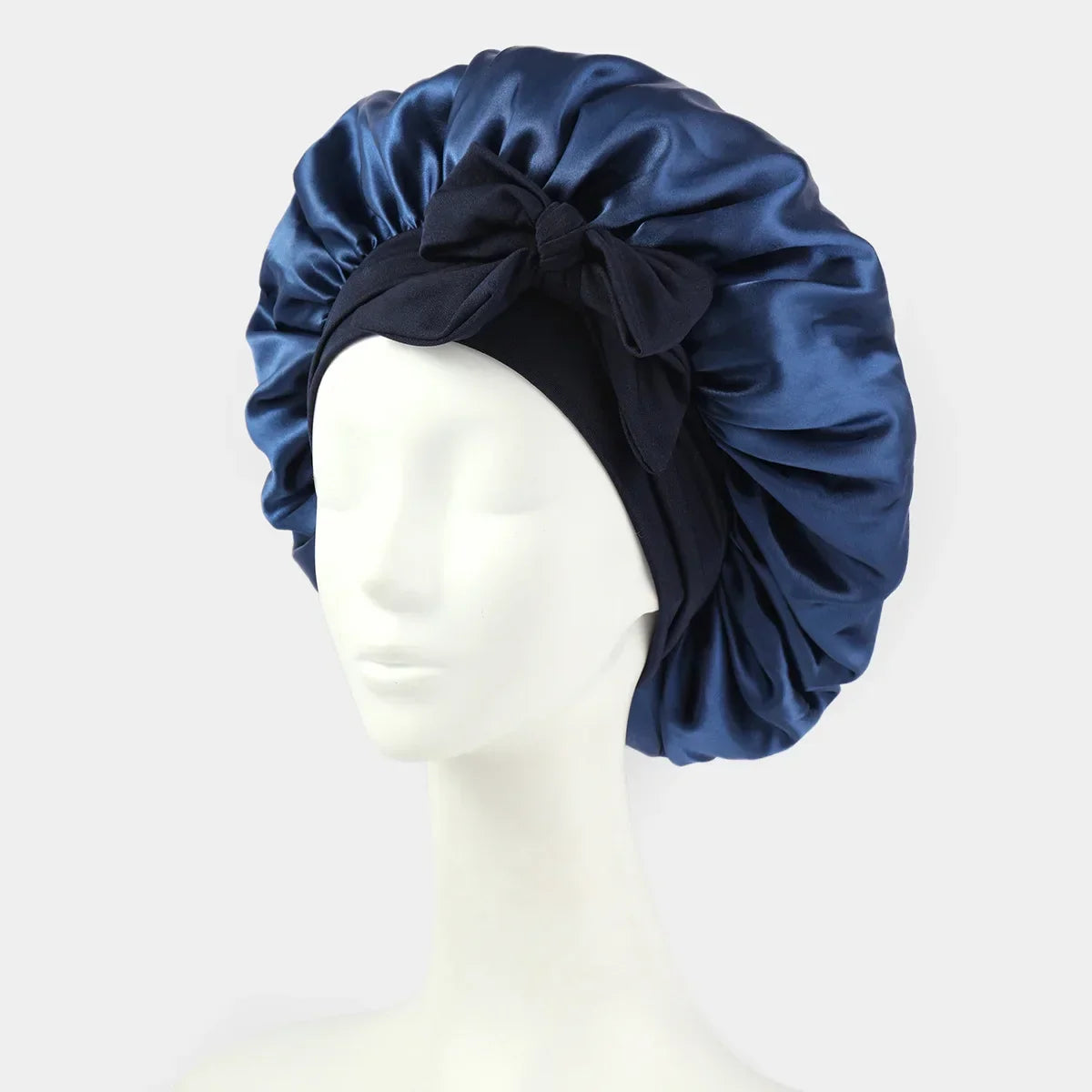 Satin Bonnet Silk Bonnet Adjustable Bonne For Sleeping Hair Bonnet With Tie Band Bonnets For Women Men