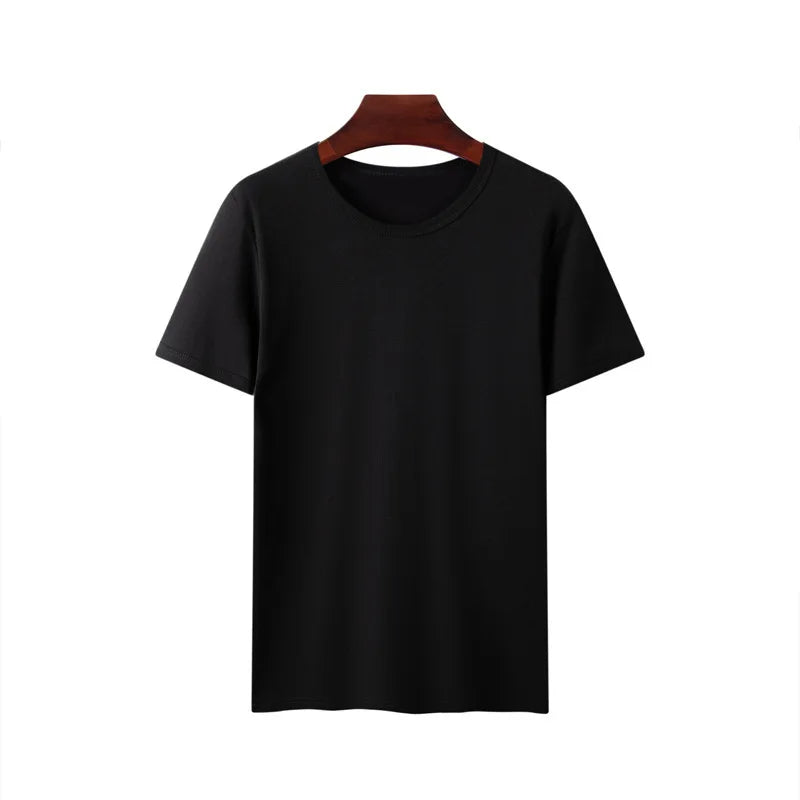 Oversized Summer T Shirts for Women Men White and Black Casual Female Korean Streetwear Tees Unisex Basic Solid Young Cool Tops