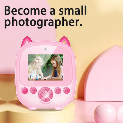 Children Digital Camera Instant Print Toys For Kids Thermal Print Camera HD 1080P Instant Photo Printing Camera Video Toys Gift