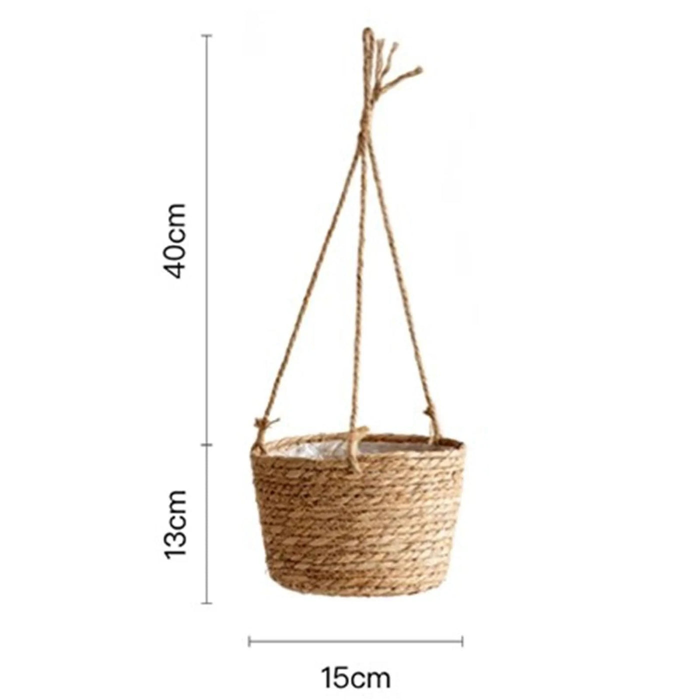 Garden Hanging Planter Hanging Woven Planter Basket Decorative Large Capacity Flower Pot Holder Plant Hangers Home Decoration