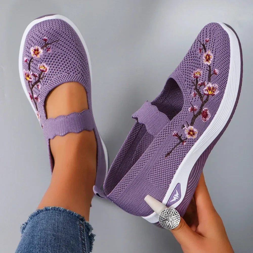 Shoes for Women 2025 Walking Shoes Slip On Arch Support Mother's Shoes Breathable Sneakers Summer Comfortable Casual Trainers