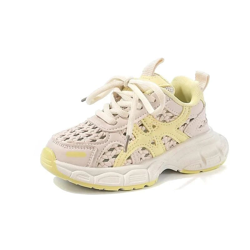 Children's sports shoes for boys and girls, new style for summer 2025, single mesh upper for breathability
