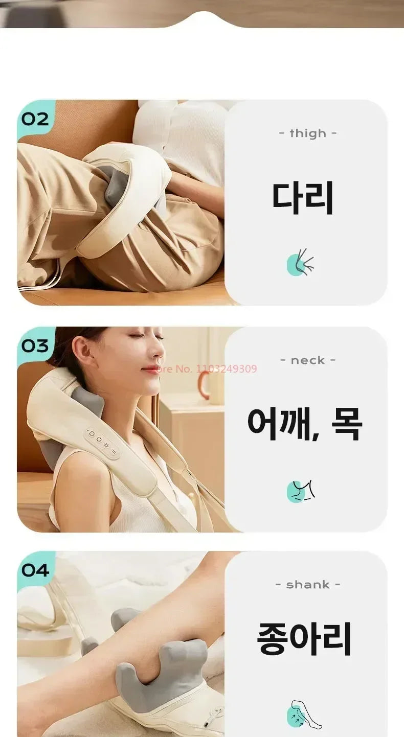 Shoulder And Neck Massager Korea 26 Bldc Massager Shoulder And Neck Multifunctional Kneading Hot Compress Massage Shawl