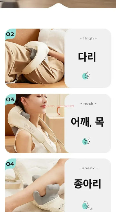Shoulder And Neck Massager Korea 26 Bldc Massager Shoulder And Neck Multifunctional Kneading Hot Compress Massage Shawl