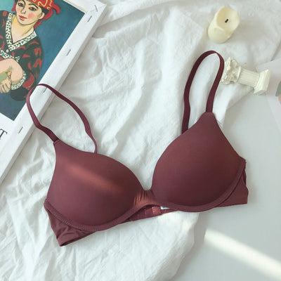 Backless Bras for Women Seamless Underwear Sexy Lingerie 3/4 Cup Bralette Top Wireless Brassiere Intimates Comfort T Shirt Bra