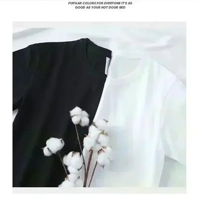 Men T Shirt for Women 2025 New Sports Style Summer High-end Feeling Cool and Loose Pure Cotton Heavyweight Clothes Tops Moto